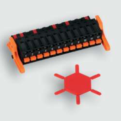 800209 - LION-IO-CON-SET-6 LION I/O Connector Set 6: comes with 2 x 6-pin connector (top/bottom) and 12 coding elements