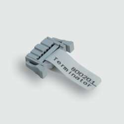 800201 - LION bus termination connector L-Bus2 Dummy plug (protective plug) for LION modules 14-pin connector, with polarizing lugs, with strain relief and spring-clip locking mechanism